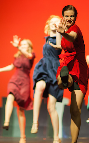 A group of jazz dancers